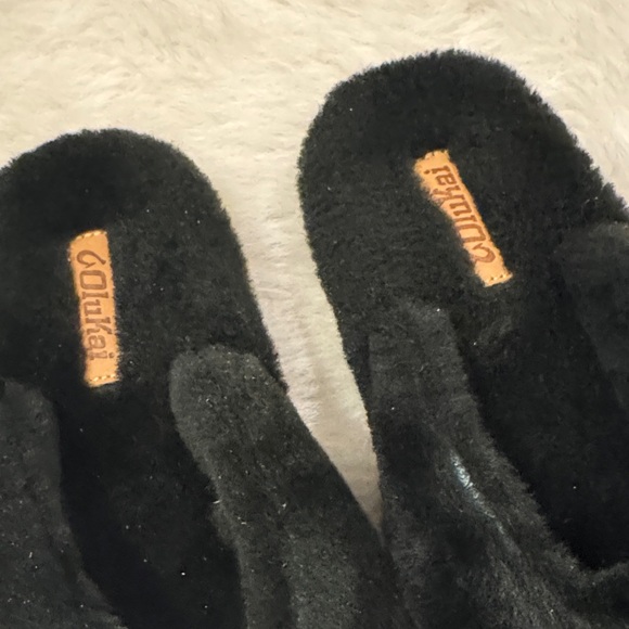 OluKai Kipea Heu Genuine Shearling Black Sandal/Slippers Women’s Size 8 NWOT - Picture 4 of 7